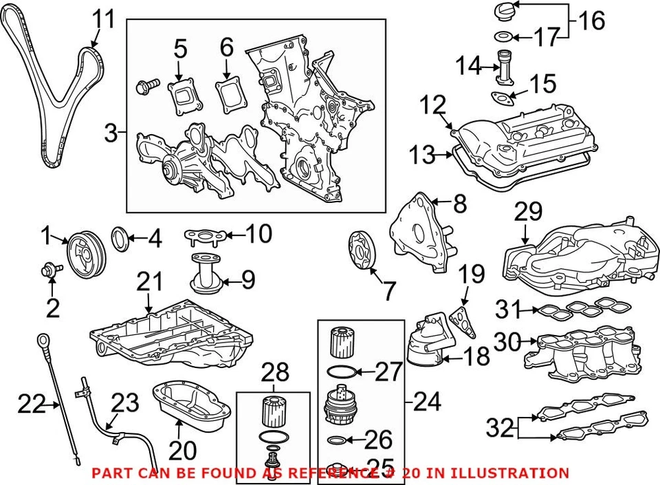 Para Toyota 4Runner FJ Cruiser Tundra 4.0L V6 1GRFE motor inferior Cacerola de aceite genuina Foto 2 de 3