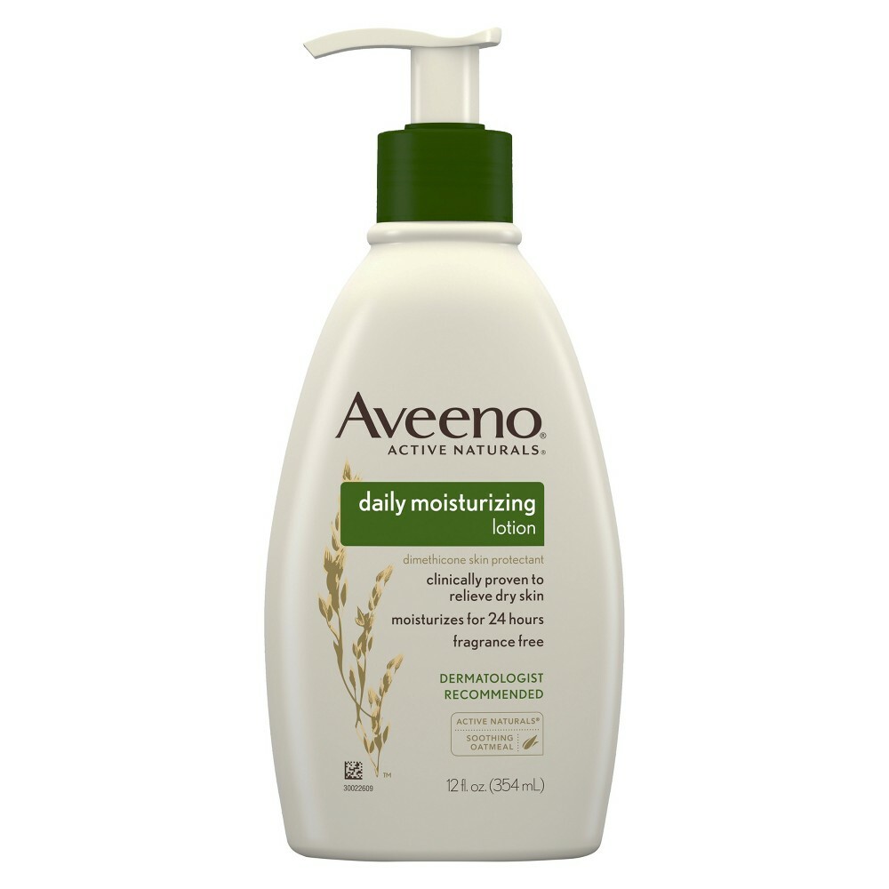 Aveeno Moisturizer, 12 oz. Pump Bottle, Lotion, Unscented,
