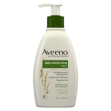 Aveeno Moisturizer, 12 oz. Pump Bottle, Lotion, Unscented,