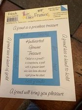 My Mind's Eye Tiny Tales scrapbooking Double Sided Frame (3pc) FRIENDS friend