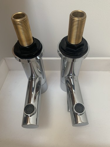 GoodHome Hot & Cold Chrome Basin Pair of Taps - Picture 6 of 15