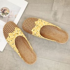 Women Rattan House Slippers, Summer Slippers Birthday Gift for Her
