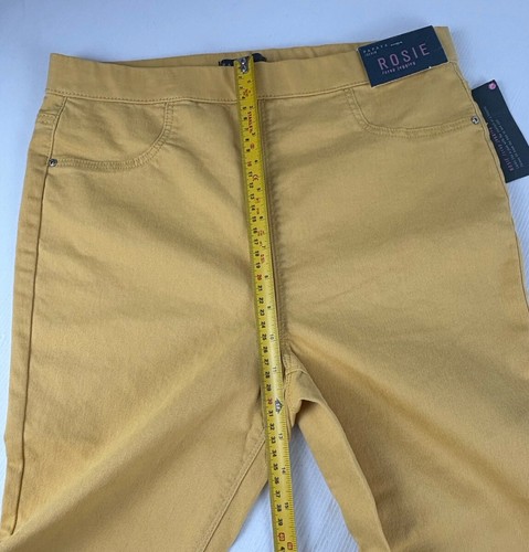 Matalan UK Papaya Stretch Denim Rosie Crop Jegging Ochre Yellow Womens Size 10 - Picture 10 of 13