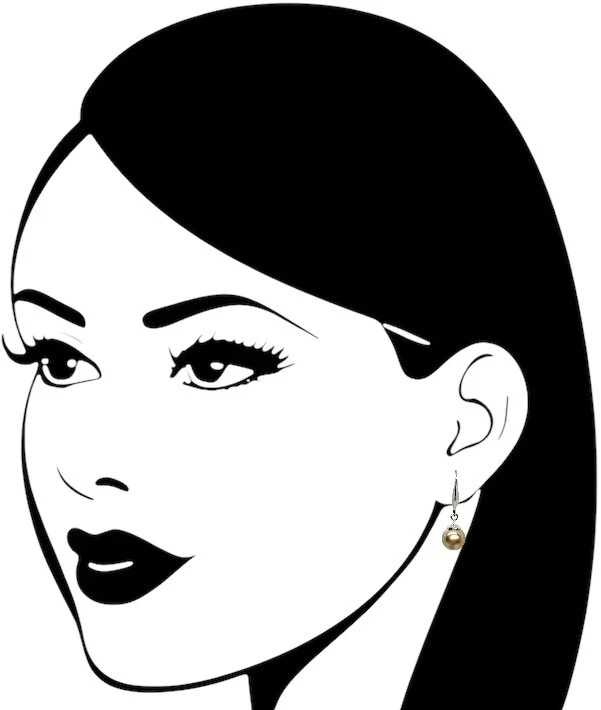 Brincos de gota de pérola azul/bronze Swarovski Elements folheados a ouro branco 18K - Imagem 2 de 2