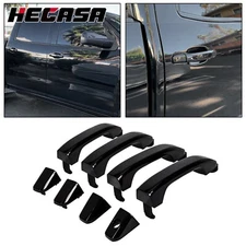 For Silverado Sierra 2014-19 Gloss Black Painted 4 pcs Door Handles Replacement