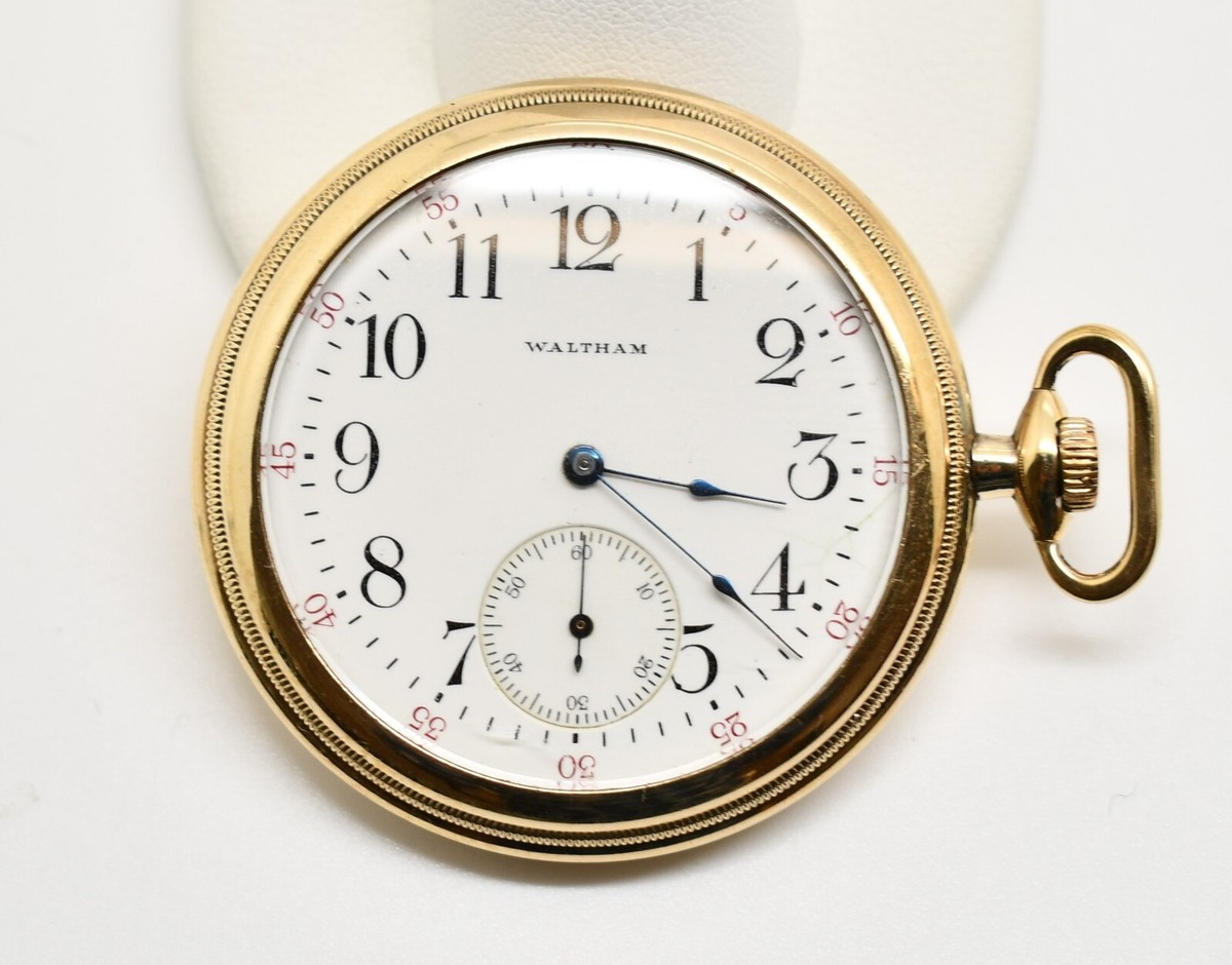 1894 Waltham 17 Jewel Open Face Gold Filled Pocket Watch#WATCH247