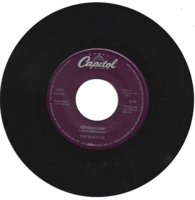 The Beatles Hey Jude / Revolution 7インチ赤盤 The Beatles- Hey Jude b/w Revolution 45 Pic Sleeve #2- No Record