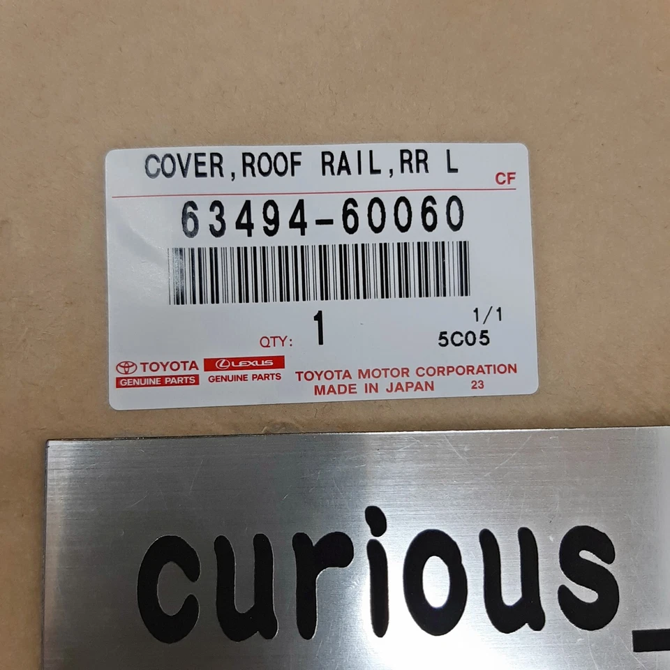 OEM TOYOTA 2003-07 LAND CRUISER Left Rear Roof Rack Leg LH Cover 63494-60060 - Изображение 3 из 4