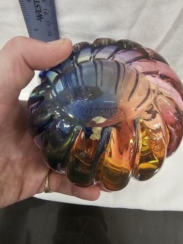 Adam Jablonski Glass Candle Stick Center Piece - Picture 5 of 5