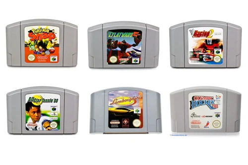 Nintendo 64 N64 Spiele Auswahl Pokemon Snap F1 Tennis Racing Sport Wave Race MRC