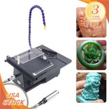 Table Saw Gem Jewelry Rock Bench Polishing Grinding Machine Lathe Polisher 110V