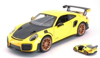 Maisto 1/24 Porsche 911 GT2 Rs Gelb Modellbau Statisches Modell Diecast