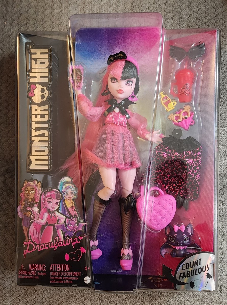 Monster High Draculaura G3 Generation 3 Reboot Doll Mattel 2022