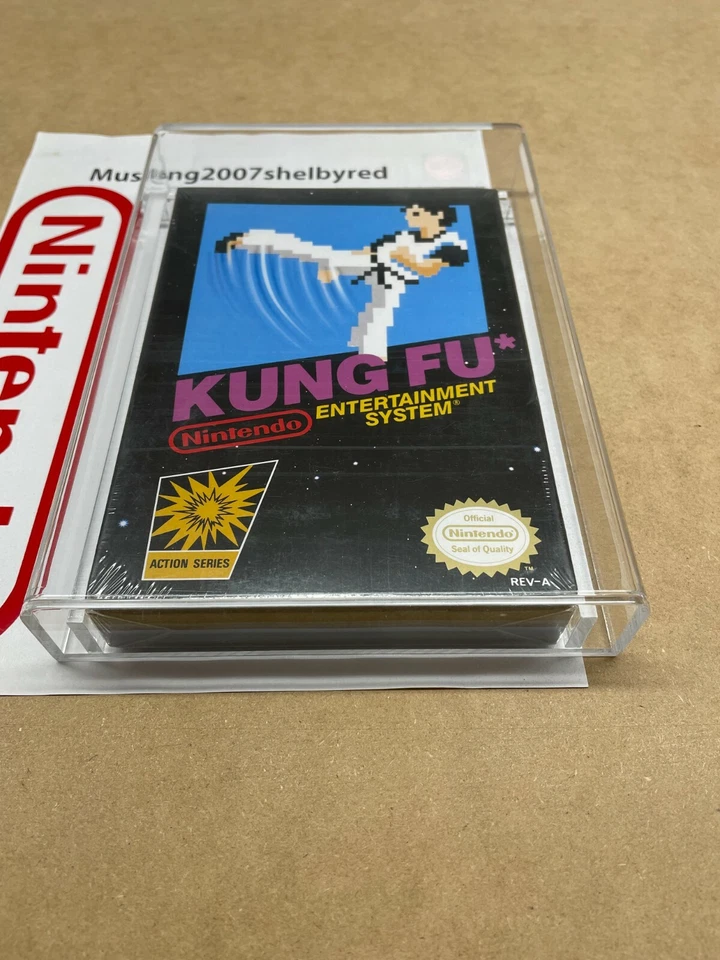 Nes Nintendo Kung Fu Black Box New Factory Sealed H-Seam VGA 80 NM Very rare - Image 2 of 4