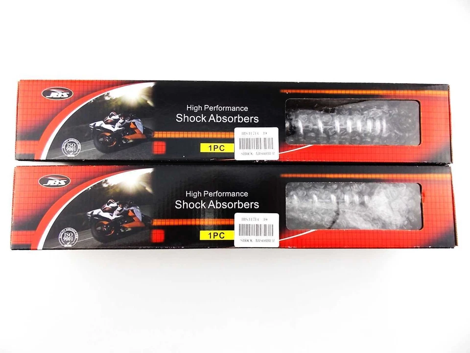 AMORTIGUADORES TRASEROS HONDA CB360T TWIN 317mm JBS CROMADOS OJO A HONDA NC Foto 4 de 4