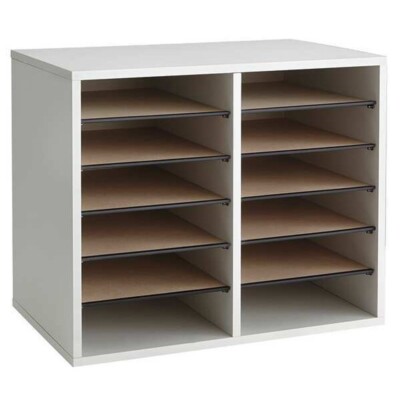 Safco 9420GR, 12 Compartment Desktop Organizer