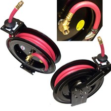3/8" x 100 Ft. Feet Retractable Rubber Air Hose Reel 300 PSI