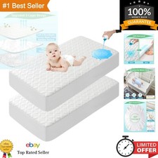 Ultimate Baby Sleep: 2-Pack Crib Mattress Protectors, Machine Washable - 28"x54"