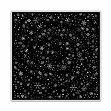 Hero Arts "SNOWFLAKE SWIRL" Background Cling Bold Prints Stamp 6"x6" 2020