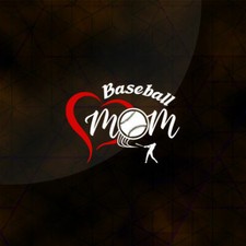 Baseball Mom Decal Vinyl Die Cut Stickers Cars Trucks Vans Wall Multi Color 7
