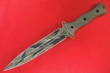 Busse Combat FMV8 .26" Green/Black Jungle Camouflage Cerakote INFI Mag Handle