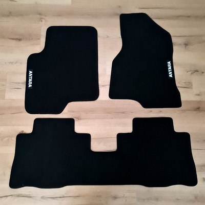 Car Floor Mats for Opel Antara Waterproof Black Velour Carpet Auto Liners New