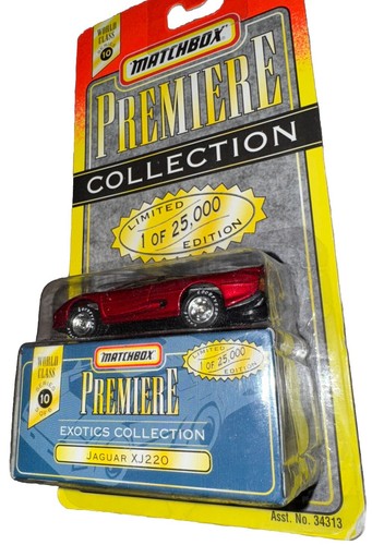 Matchbox Superfast Premiere Collection Jaguar XJ220 Real Riders New In Package - Picture 7 of 12