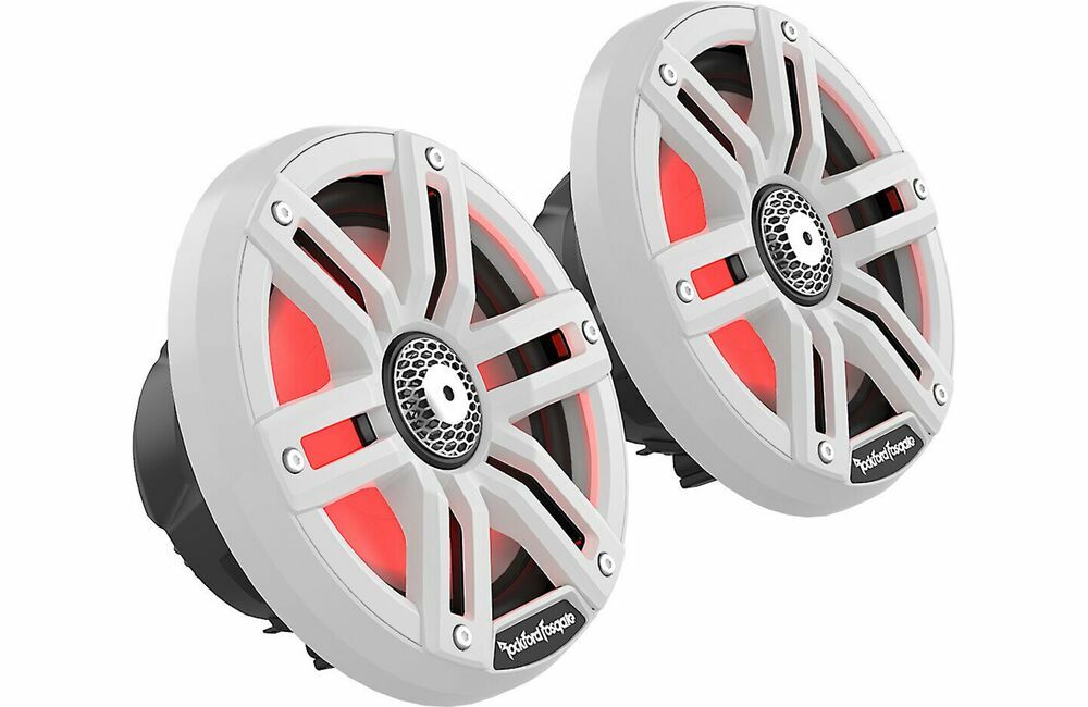 Морские колонки Rockford Fosgate M2-65 Color Optix мощностью 150 Вт 65 Вт белого цвета с решетками 74290₽