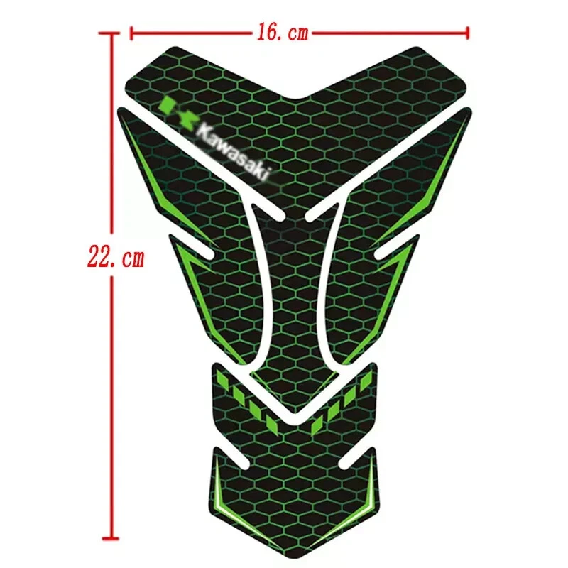 For Kawasaki Ninja Z900 Z1000 Z800 Z750 Fuel Tank Pad Protector Sticker Decals - Image 3 of 4