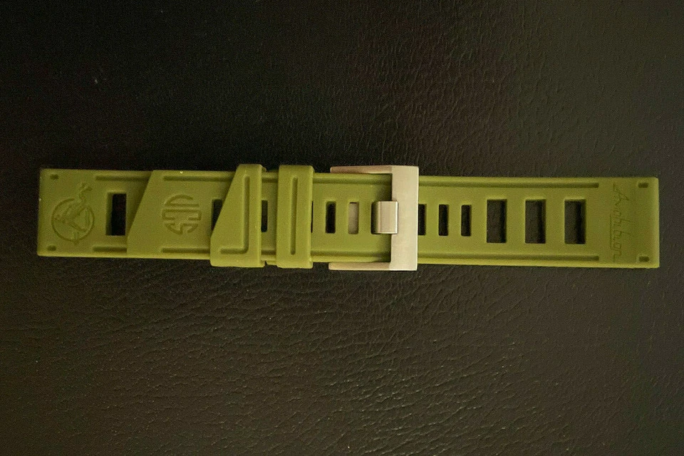CORREA RELOJ BUZO 22MM SILICONA CAUCHO VERDE AJUSTE PERSONALIZADO VOSTOK ANFIBIO Foto 3 de 4
