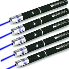 5PCS Blue Violet Purple Laser Pointer Pen 405nM Visible Light Beam
