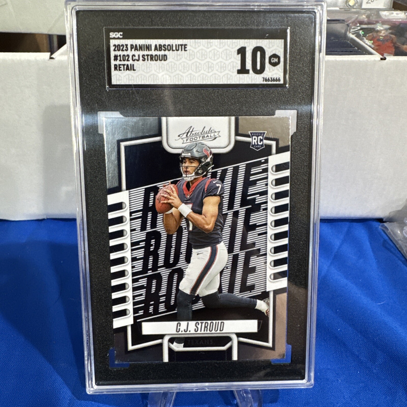 2023 Absolute CJ Stroud Green #102 Rookie SGC 10 Gem Mint Houston Texans (C027)