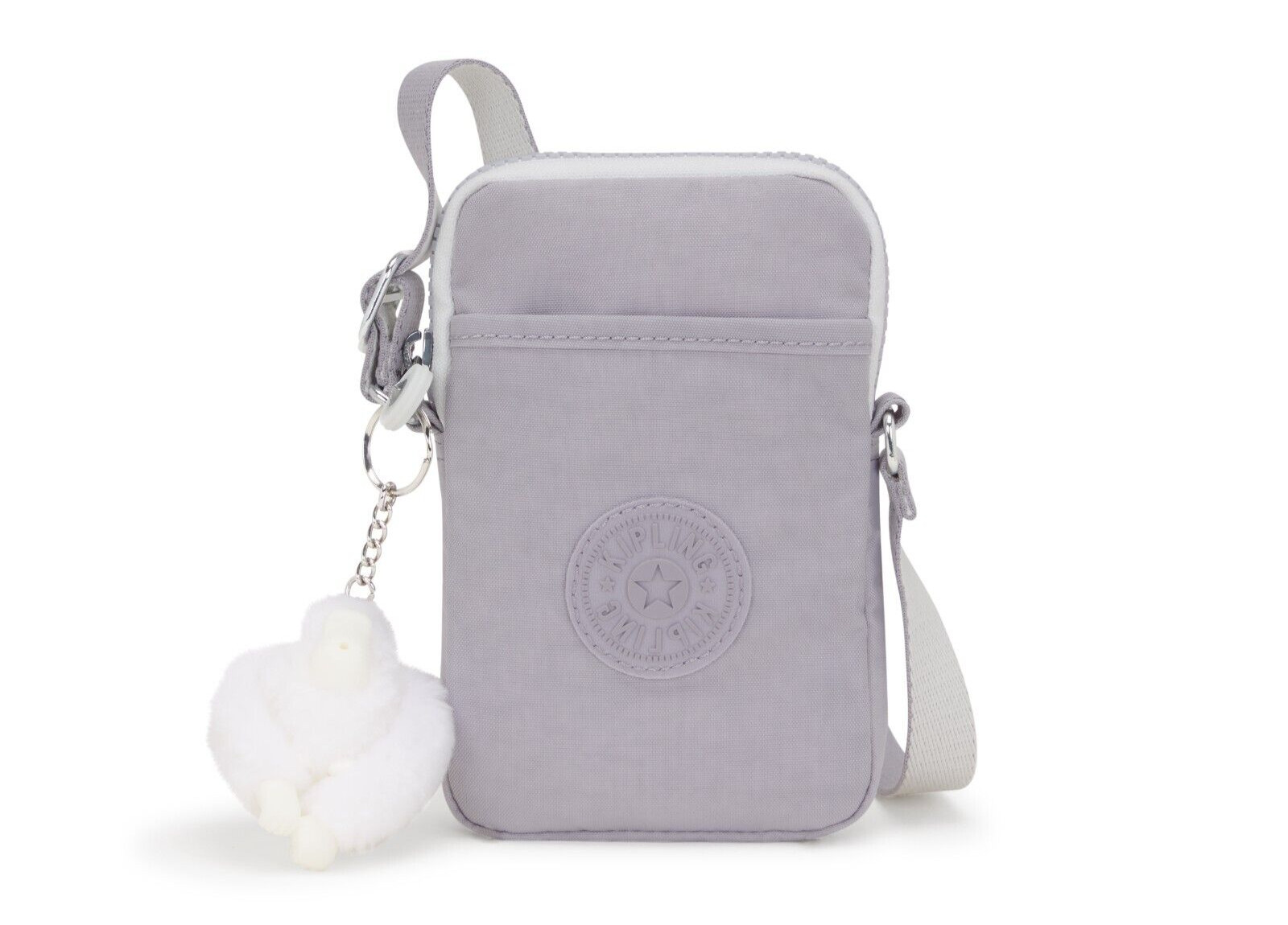 Kipling TALLY Phone Bag With Adjustable Crossbody Strap - Tender Grey RRP £39