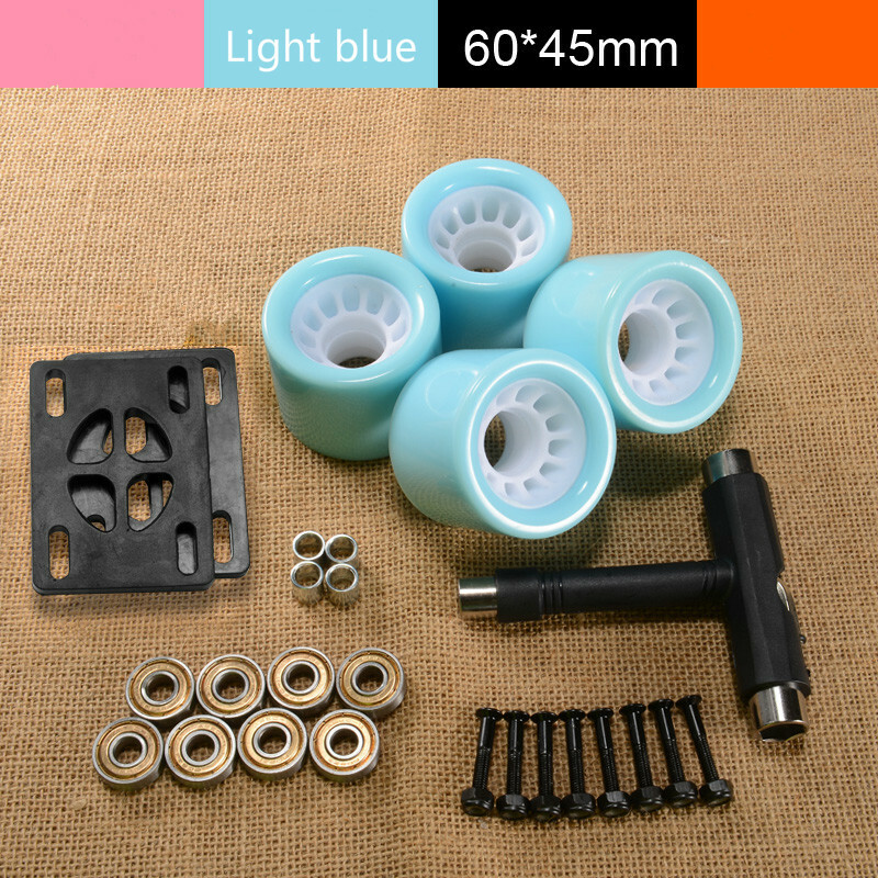 Flash Light Wheels Longboard Wear-resisting 60*45mm Bearing New