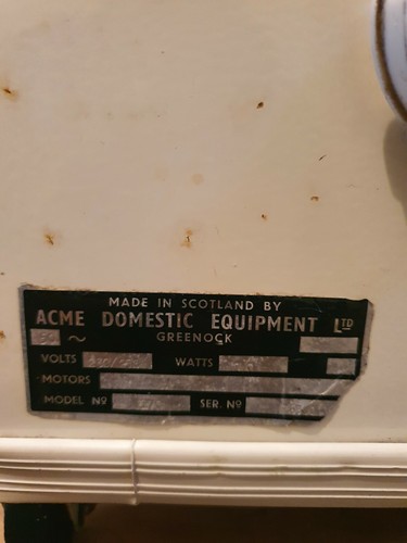 Vintage 1950s Acme Spinner Washing Machine Laundry Dryer for Film Prop - Picture 8 of 12