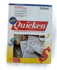 Intuit Quicken Version 4.0 Floppy Disks for IBM PC Sealed