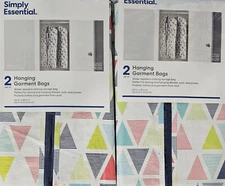 (4) Simply Essential Garment Bags