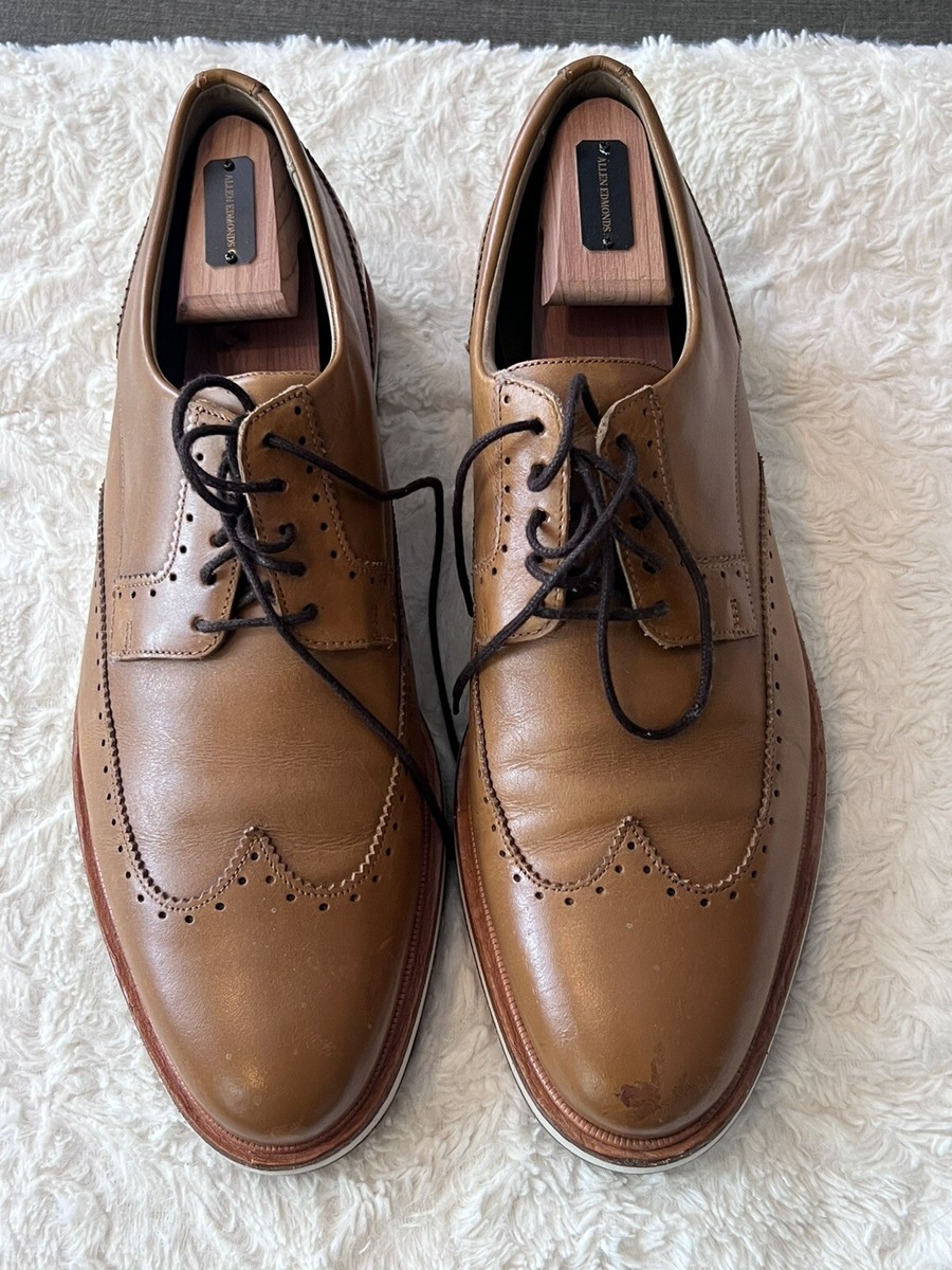 Allen Edmonds Brooklyn Light Wingtip Derby Dress Shoes  display picture 2