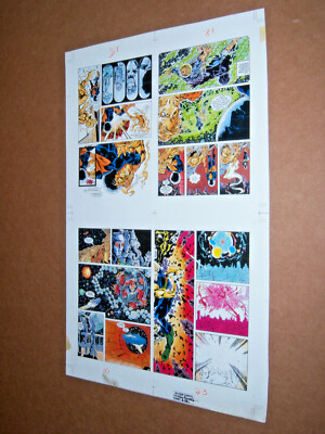 Comic Production Art Color Laminate Print Eclipse Comics Sun Runners #6 15x23