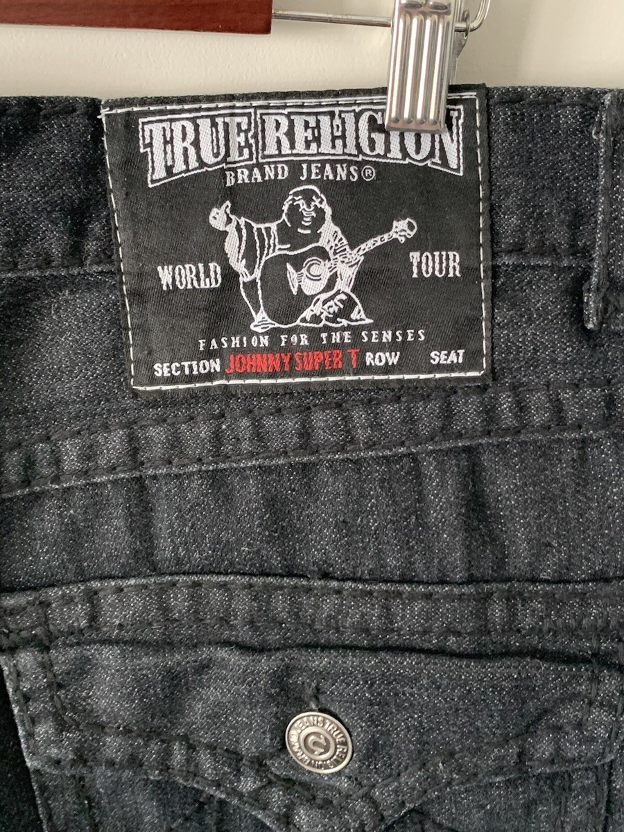 TRUE RELIGION JOHNNY SUPER T ブラックデニム TRUE RELIGION JOHNNY SUPER T ブラックデニム