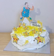 Mr Tumble Cake Scene Stand Up Toppers Edible Party Decorations cup