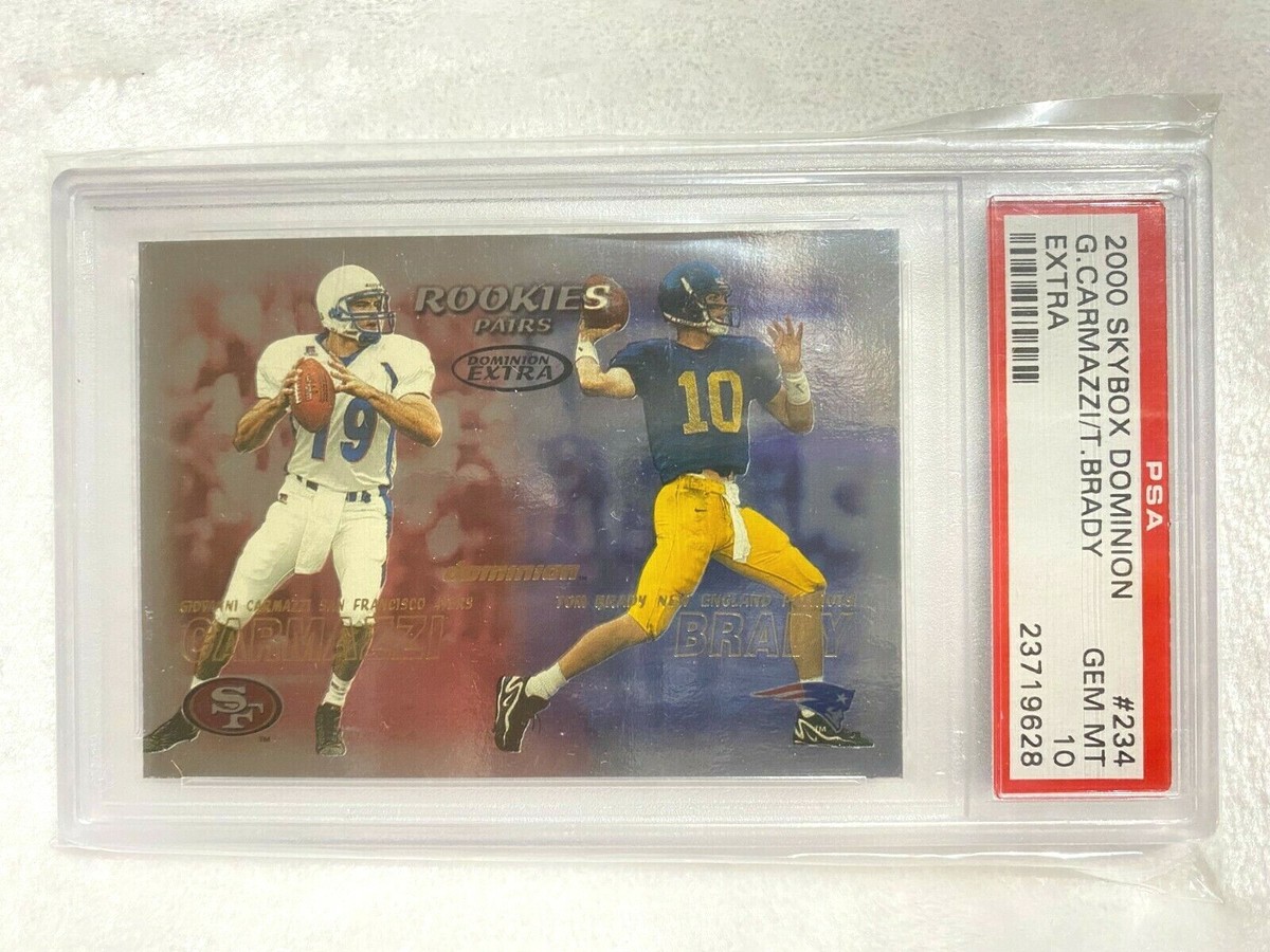 GRADED TOM BRADY ROOKIE 2000 SKYBOX DOMINION EXTRA #234 RC