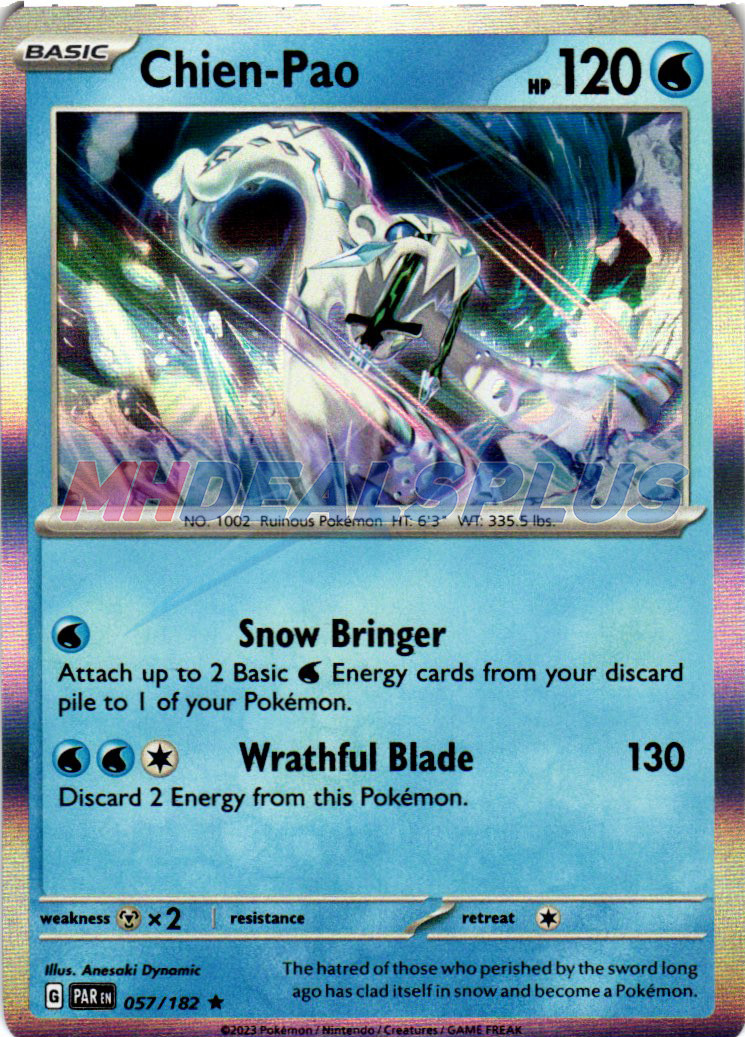 Chien-Pao 057/182 SV04: Paradox Rift Holo for sale online | eBay