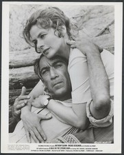 ANTHONY QUINN INGRID BERGMAN A Walk In The Spring Rain '69 EMBRACE WOW