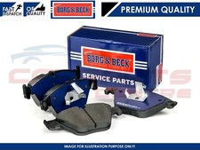 FOR TOYOTA COROLLA 1.8 Hybrid 2019- REAR BORG AND BECK PREMIUM BRAKE PADS PAD