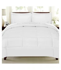 sweet Home Collection Alternative 7-Pc. Full Comforter Set Bedding White Full