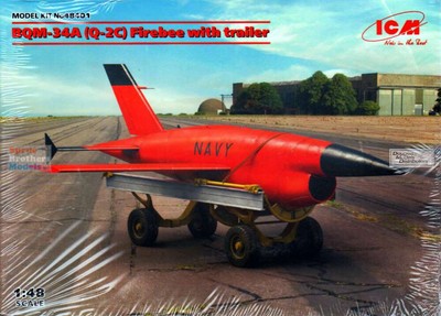 ICM48401 1:48 ICM BQM-34A (Q-2C) Firebee with Trailer