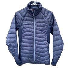 Mammut Flexidown Hybrid Jacket Womens Xs Microlight Pertex Navy Blue Color