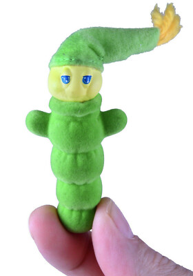 World's Smallest GLO WORM Mini Doll House Barbie 1980 Retro Toy Glow LIGHTS UP