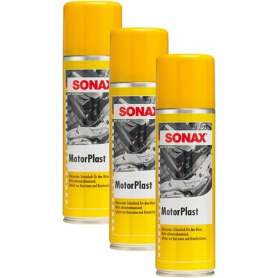SONAX 3X 03302000 MotorPlast Schutzlack MotorSchutzlack Lackpflege 300ml
